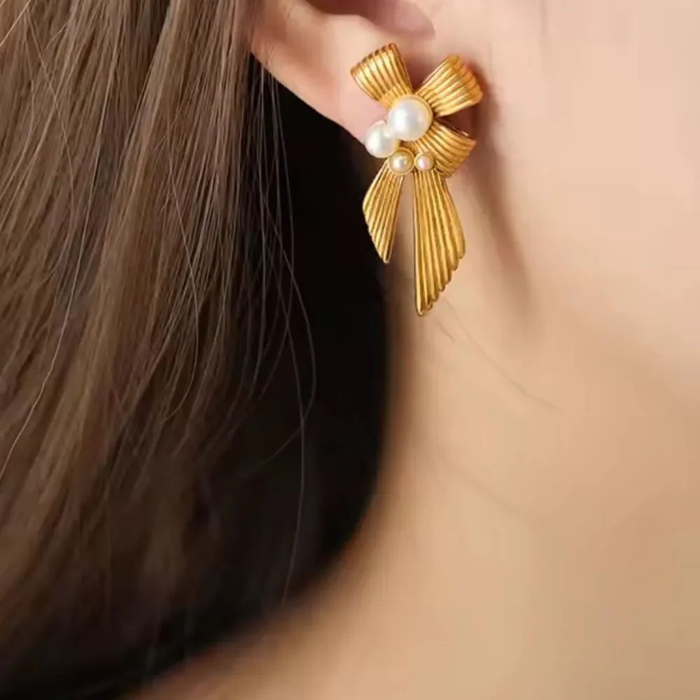 Boho Bow earrings N78 - Picture 1 of 5